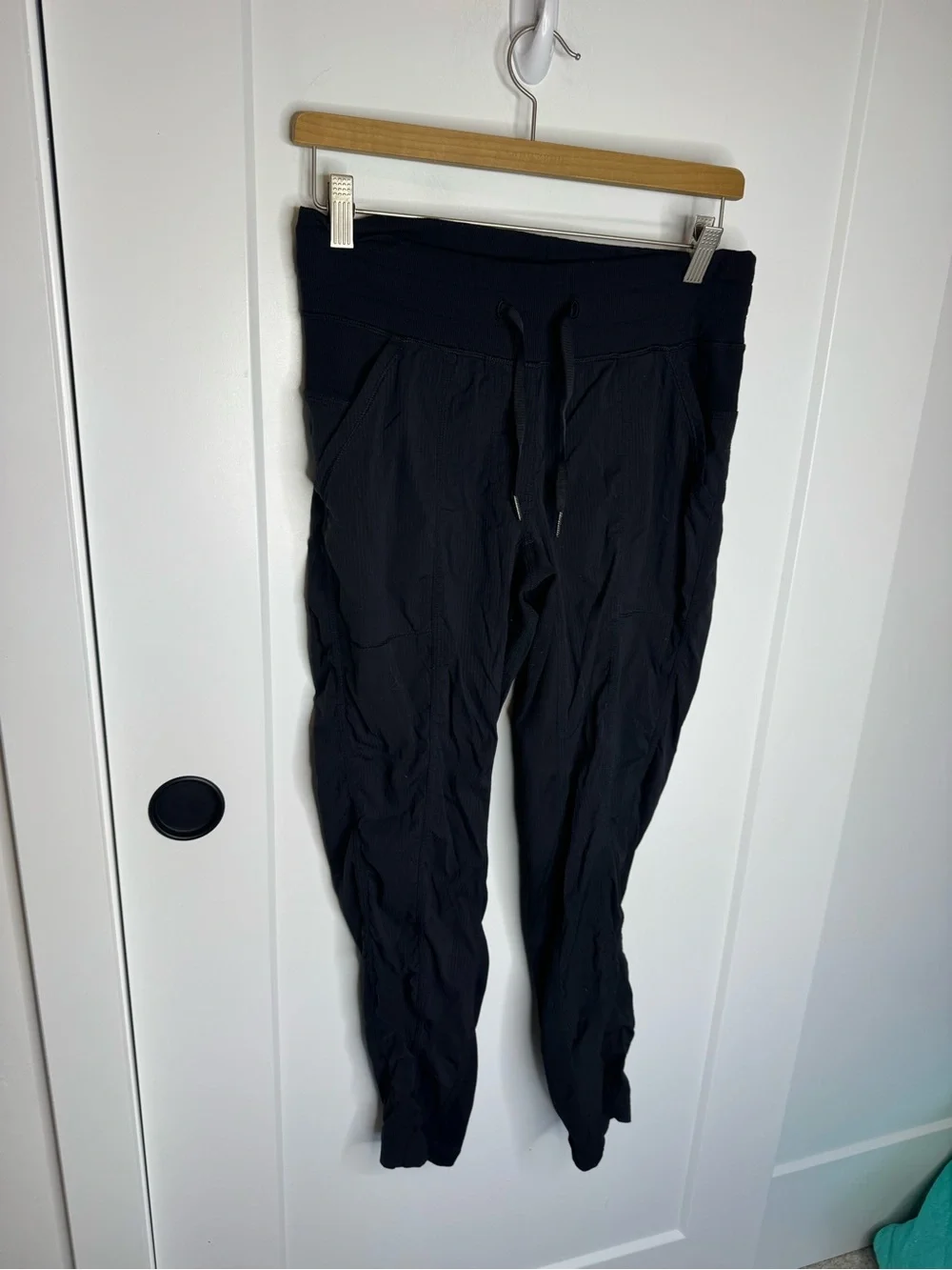 Lululemon Dance Studio Jogger Track Pants Drawstring Black Size 6